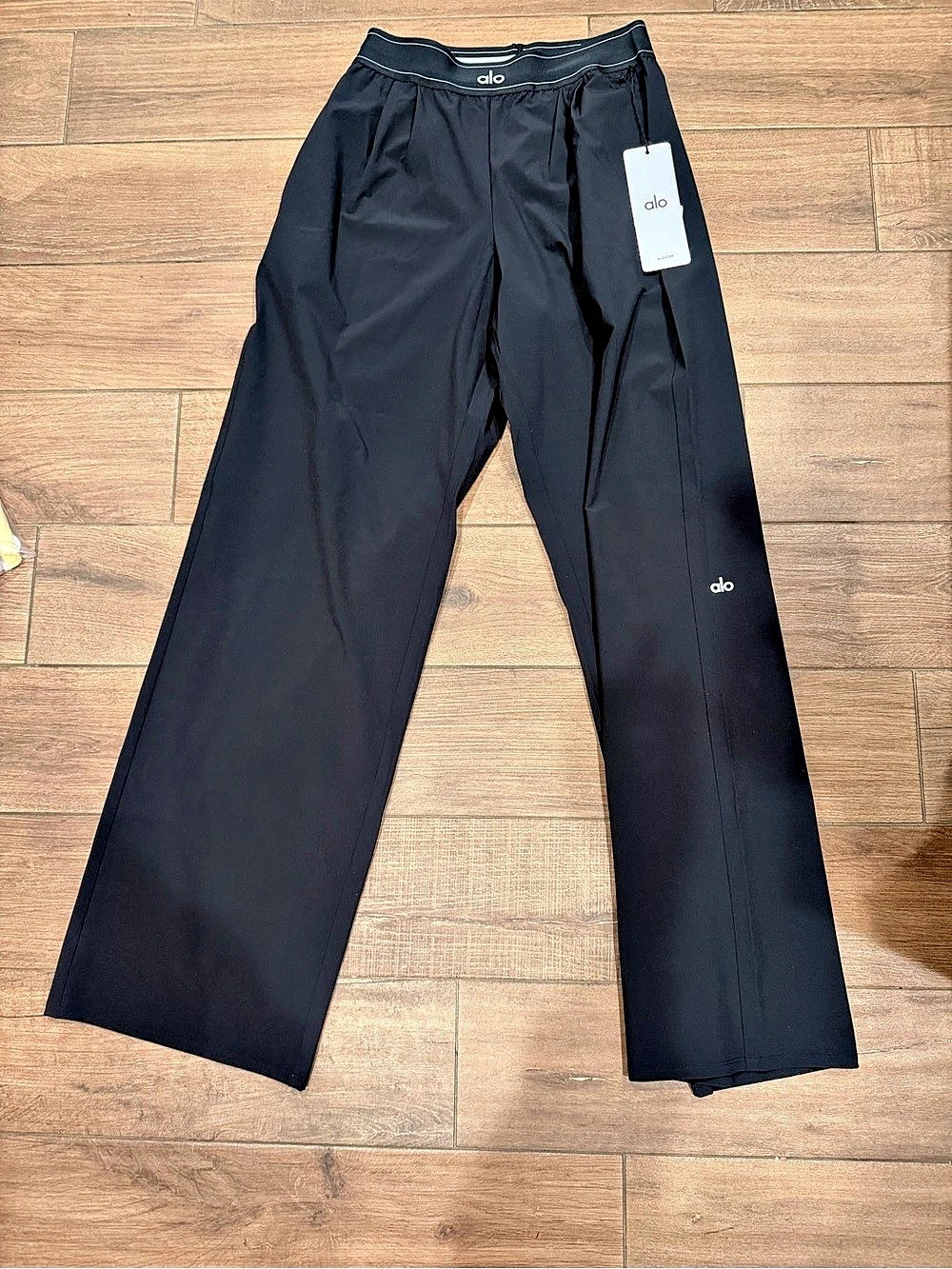 Alo Yoga Suit Up Trouser (Long) ) Straight Leg Black Size Small NWT